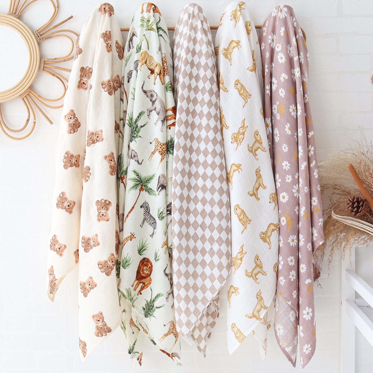 Bamboo-Cotton Baby Swaddle Blanket