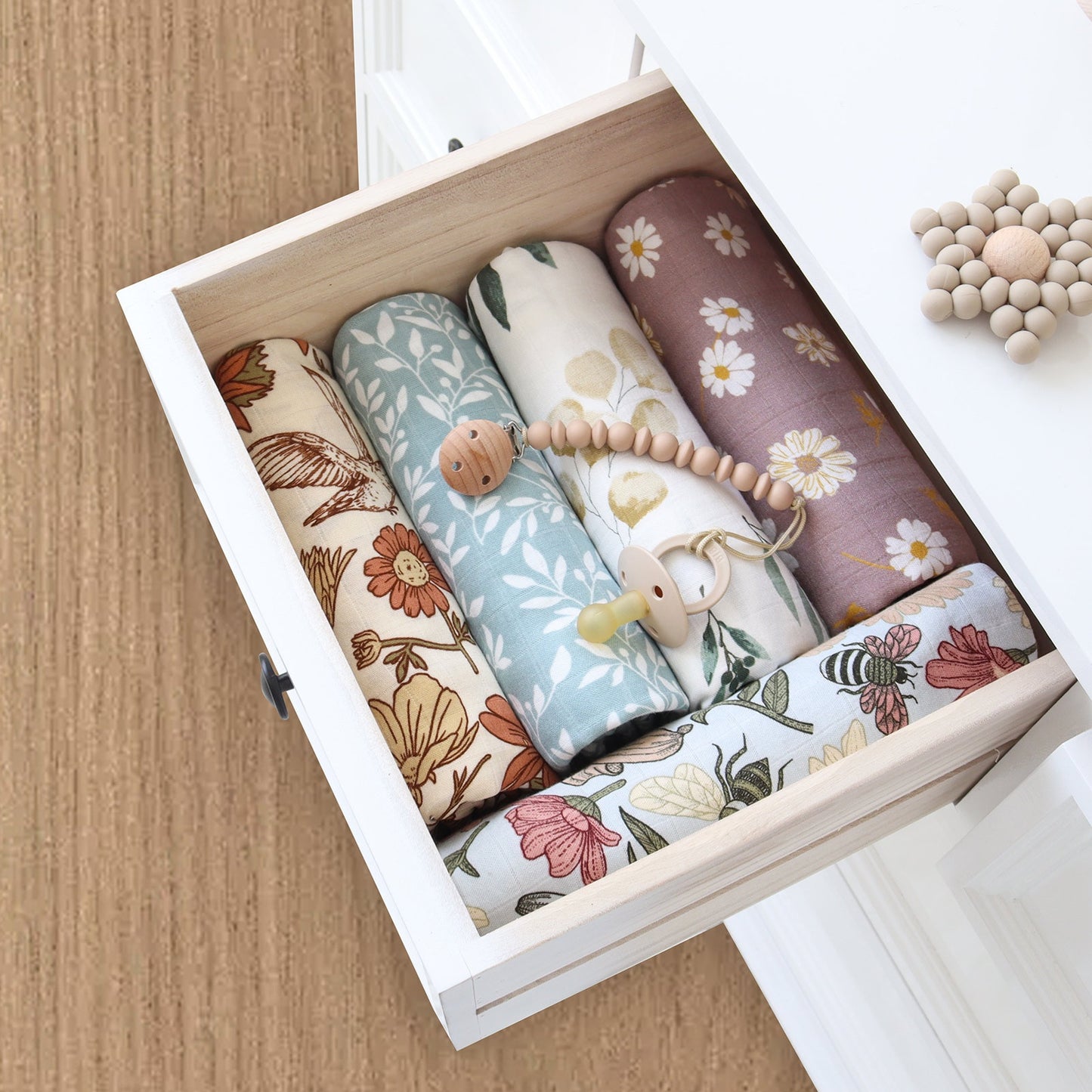 Bamboo-Cotton Baby Swaddle Blanket