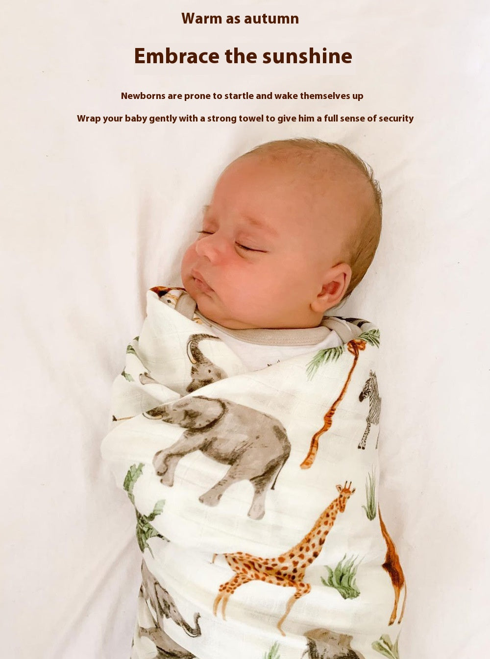 Bamboo-Cotton Baby Swaddle Blanket