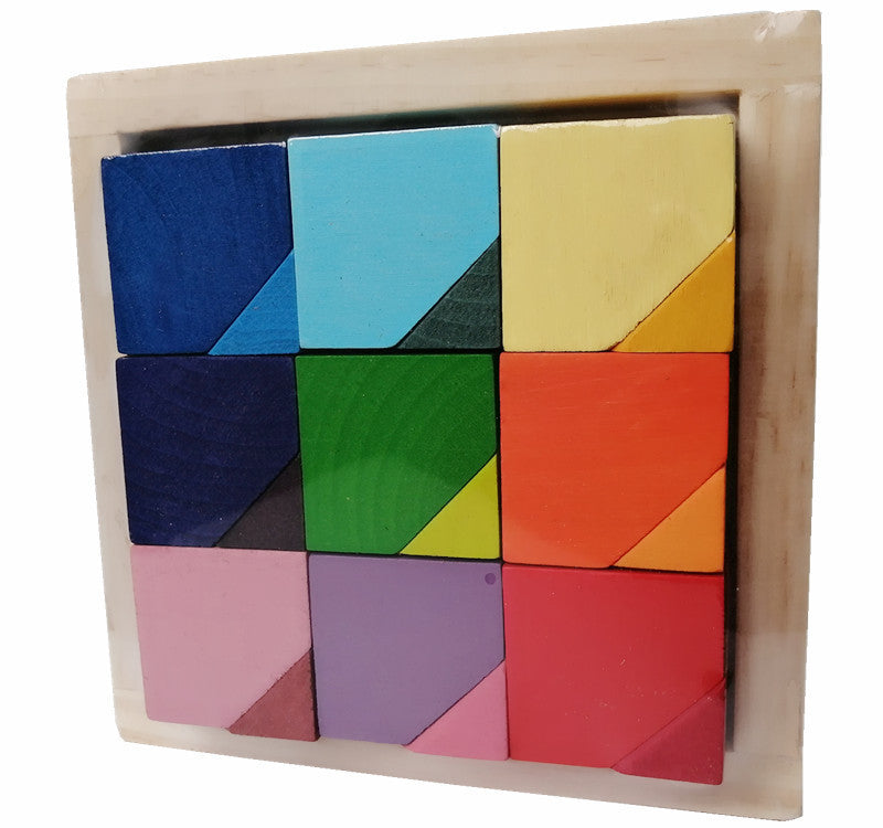 Bamboo Puzzle Block Set