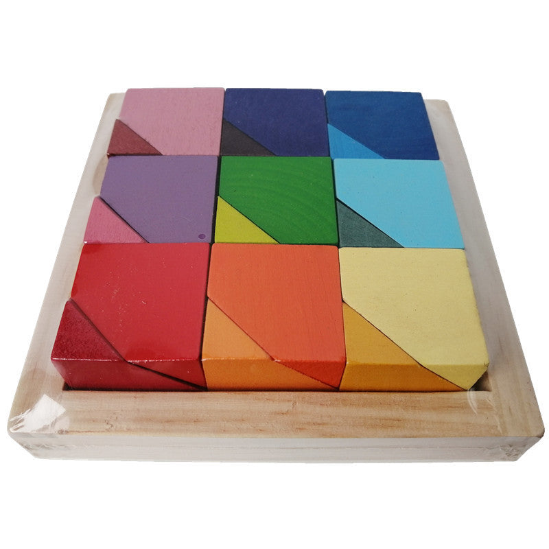Bamboo Puzzle Block Set