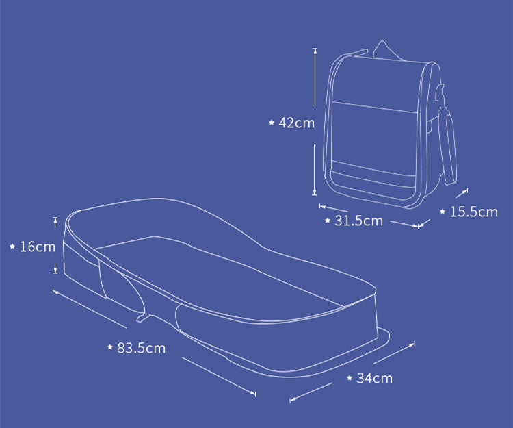 Shoulder bag portable crib