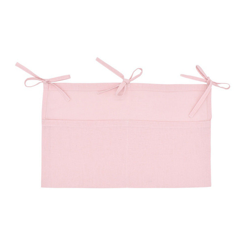 Linen Double Compartment Storage Hanging Bag